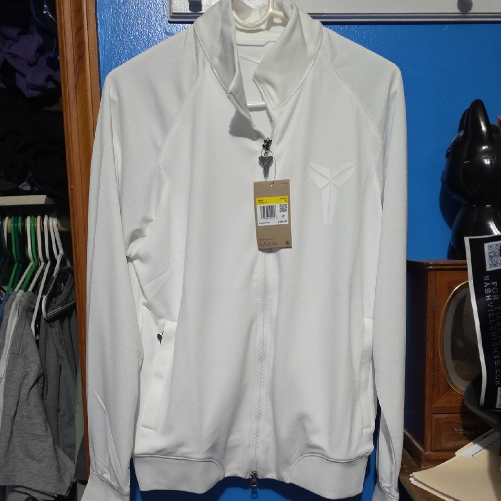 Nike Men's White Zip-Up Jacket